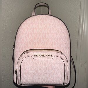 Michael Kors blush pink mini backpack
